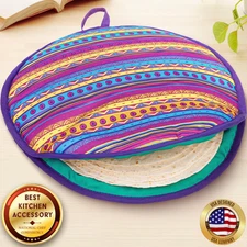 Tortilla Warmer Fits up to 15 Tortillas (11.8 in)(30 cm) $15.87 FREE SHIPPING!!