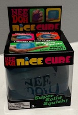 Nee Doh Nice Cube - Super Solid Squish  Blue - Brand New/Factory Sealed 