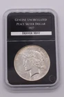 1927-D Peace Dollar 90% Silver Denver Mint Semi Key — PCS Danbury Holder (s)
