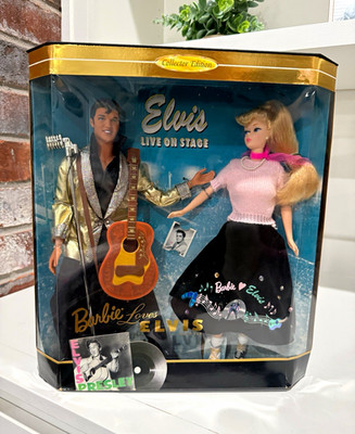 Mattel Barbie Loves Elvis Live on Stage Collector Edition Doll + Guitar 17450