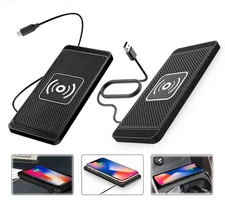 Wireless Car Phone Charger Fast Charging Pad Mat For iPhone Samsung Universal