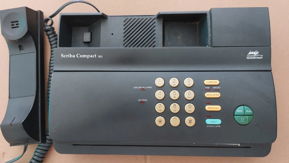 Telefono-Fax-Segreteria, Scriba Compact 301 della Insip Telecom Italia con omolo - Immagine 3 di 4