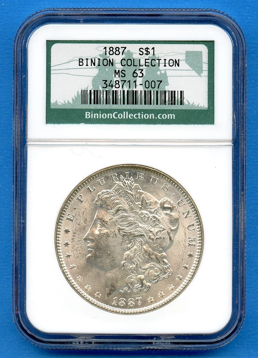 MS 63 Graded 1887 Year Morgan US Dollars (1878-1921) for sale | eBay