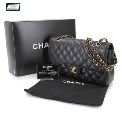 CHANEL レザー バッグ A01112 黒 CHANEL Matelasse 25 Chain Shoulder Bag Leather Black A01112 Purse