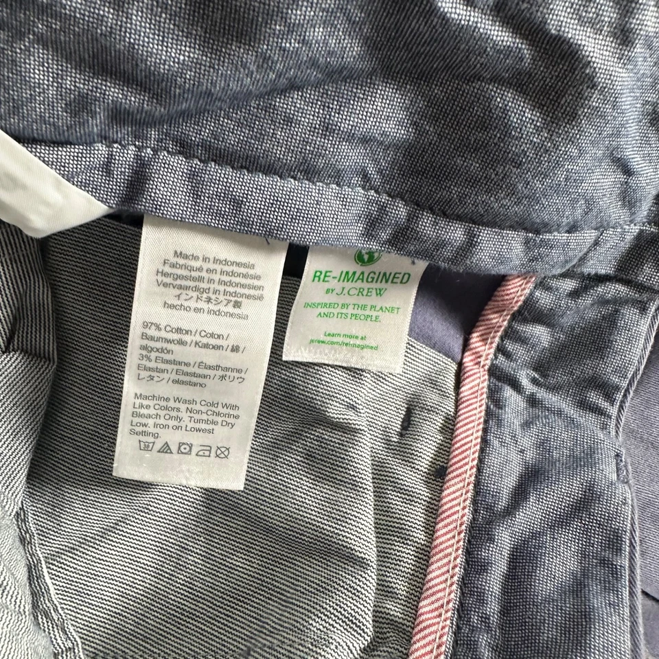 J Crew Chino Pants Mens 31x32 Purple Cotton Stretch 770 Straight Fit - Image 4 of 4