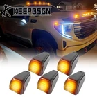For GMC Sierra 1500 Solar Post Cab Marker Lights LED Wireless Outdoor Waterproof