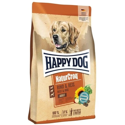 15 kg Happy Dog NaturCroq Rind & Reis Hundefutter Sparpack