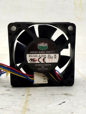 1 pcs COOLER fan A6025-60BB-4AP-F1 DC12V 0.50A 4-wire 6025 6cm fan *tm