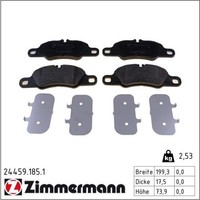Zimmermann 24459.185.1 Bremsbelagsatz FüR Porsche 911 Cayman 718 Boxster 991