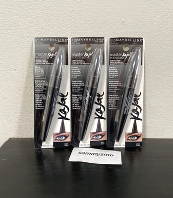 Maybelline Eye Studio Master Kajal Cream Kohl Eyeliner #510 ONYX RUSH x3