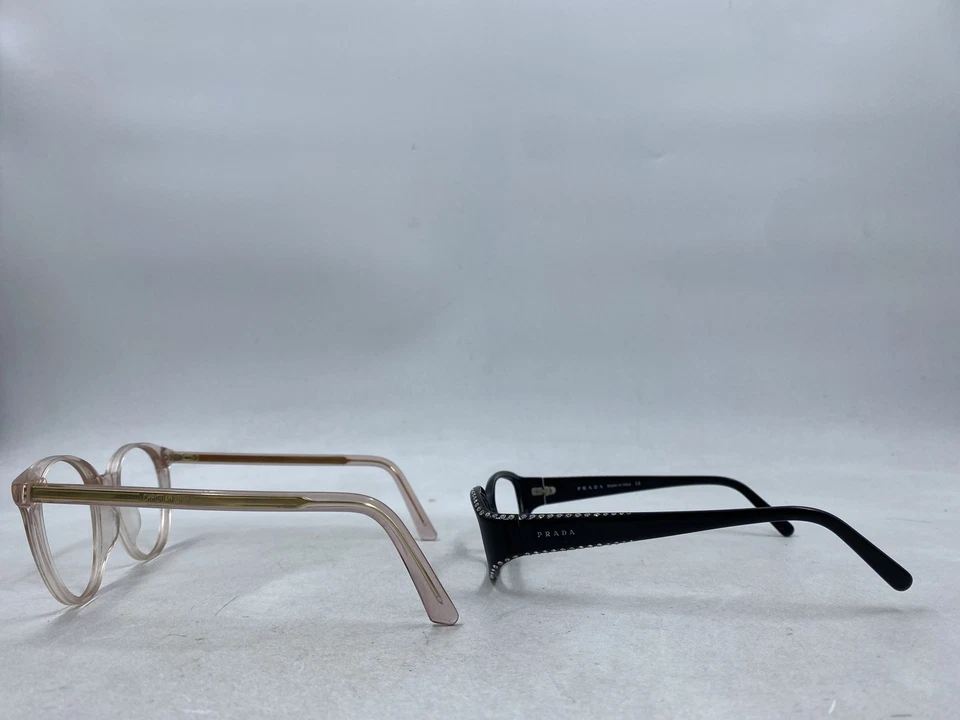 Christian Dior X Prada Bundle Multicolor Clear Black Round Oval Eyewear Glasses - Image 4 of 4
