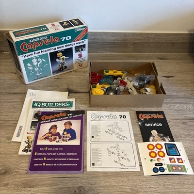 RARE Vintage IQ Builders Capsela 70 Construction Toy Set NEW UNBENUTZT IN BOX BOXED