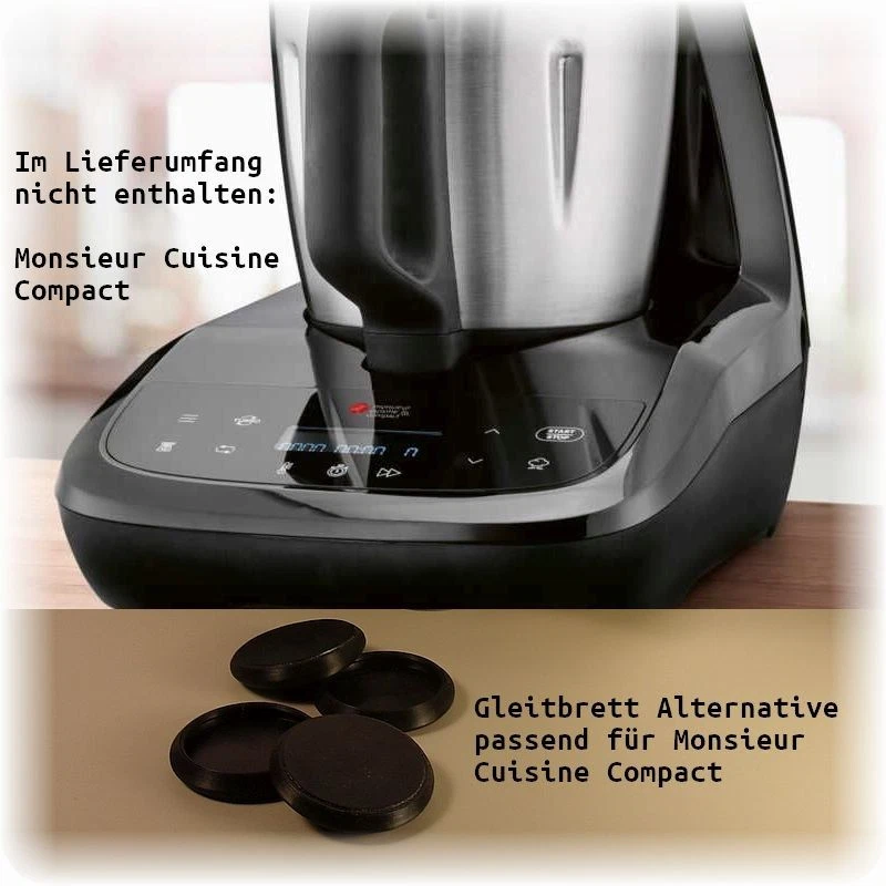 INSTANTYELLOW Gleitbrett Rollbrett Alternative – Slider passend für Monsieur Cuisine Compact