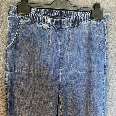 Just My Size Jeans Damen UK 12 Blau Jeggings Gummizug Abfall