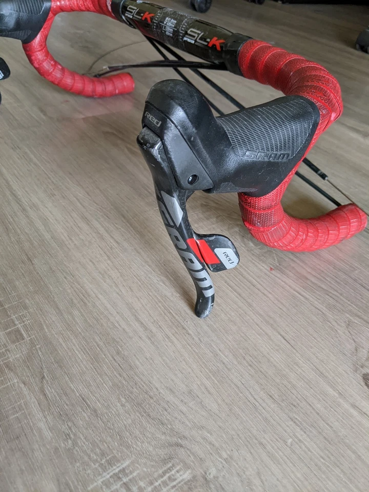 SRAM Red 2 x 10 Speed Mechanical Shifters with FSA Carbon Handlebar 420 - Image 4 of 4