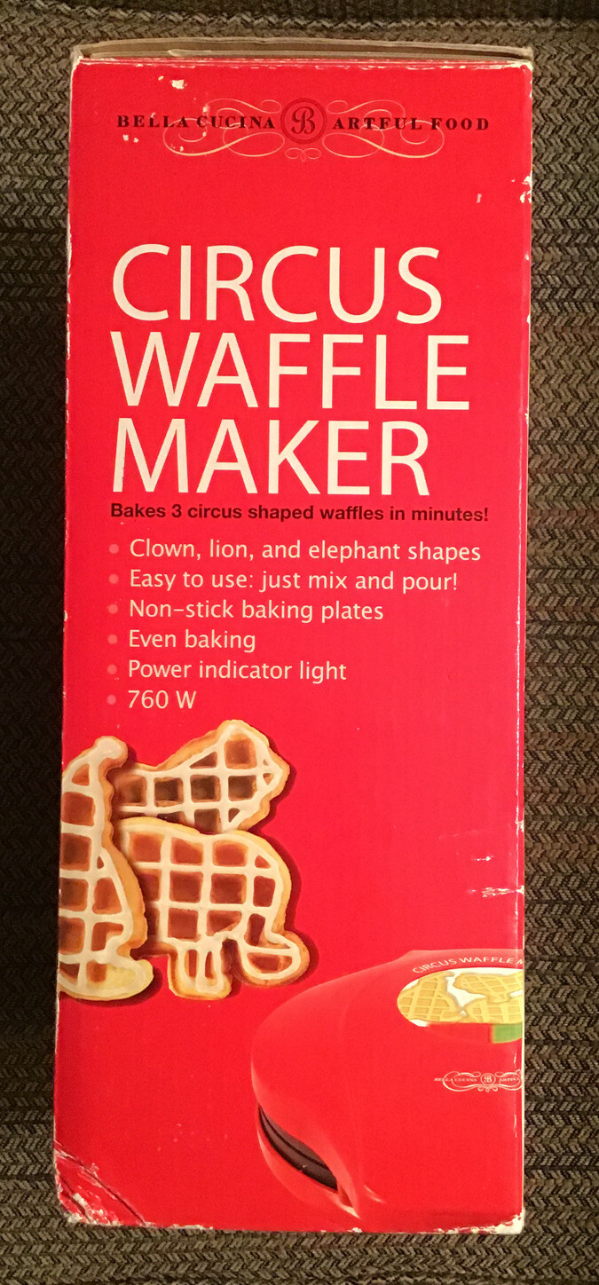 bella cucina circus waffle maker