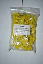 12-10AWG .250 MALE QUICK DISCONNECT TERMINALS - 100PK