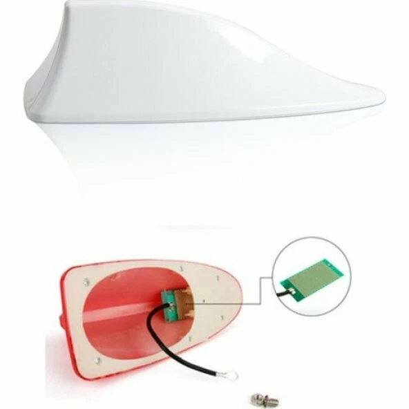 Radio de techo AM/FM antena aleta de tiburón para Toyota Corolla blanca Foto 4 de 4