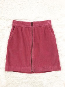corduroy mini skirt pink