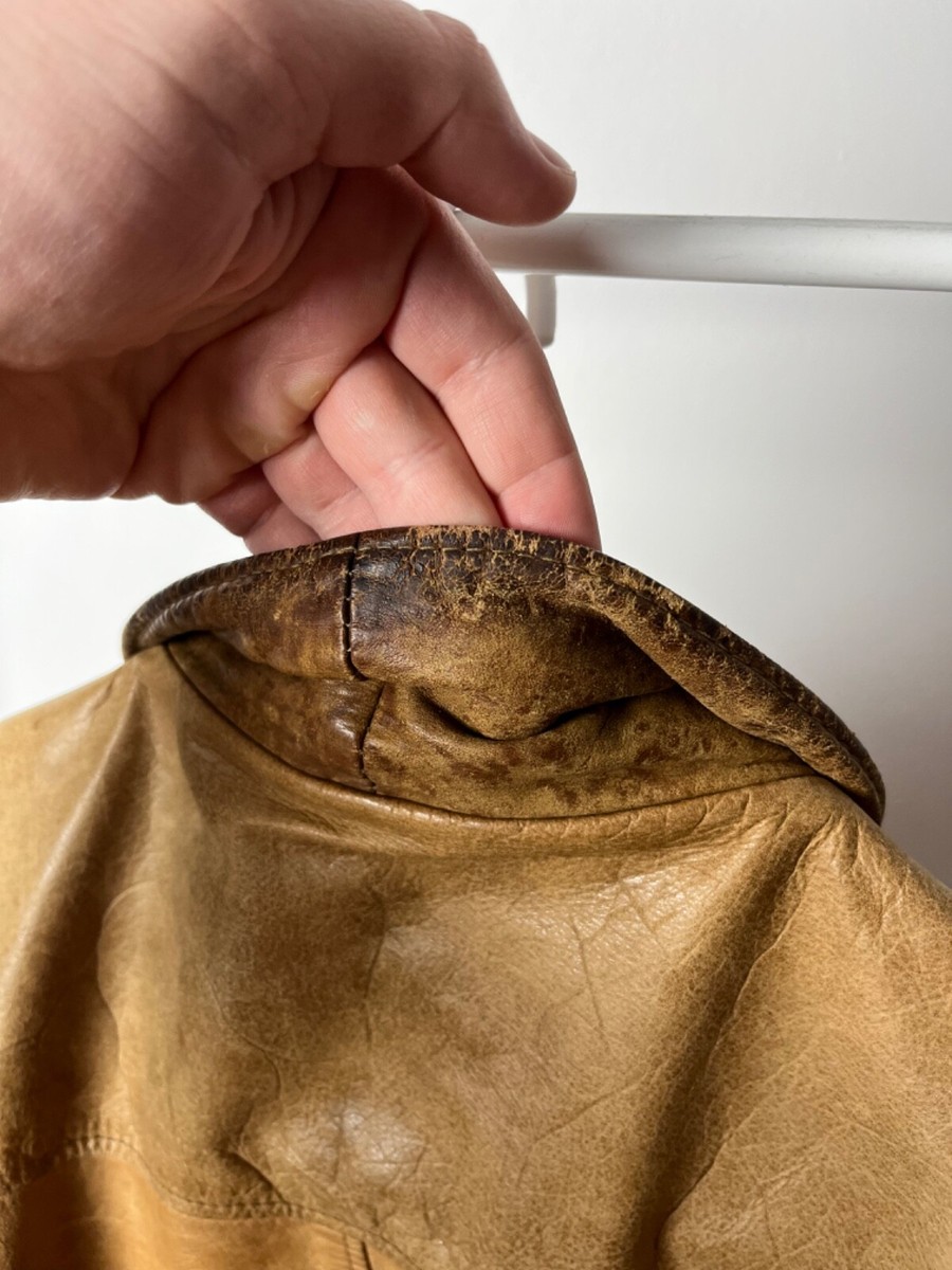 Vintage Brown Leather Boxy Bomber Jacket Kanye West Style | eBay Vintage Brown Leather Boxy Bomber Jacket Kanye West Style | eBay