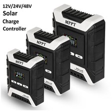 MPPT PWM Solar Charge Controller Charger 12V/24V/48V with Color LCD Display RA