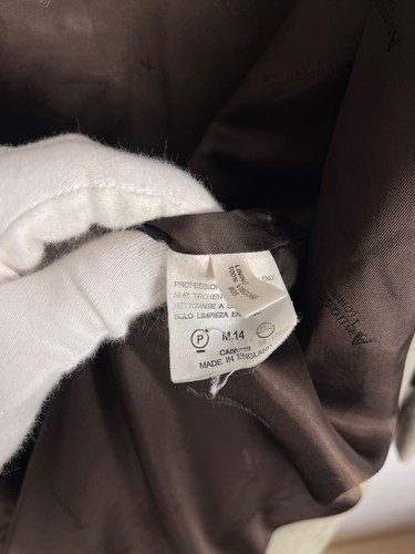Aquascutum Women's Vintage Belted Trench Coat Check Pattern Jacket Size 10Reg - Picture 10 of 10