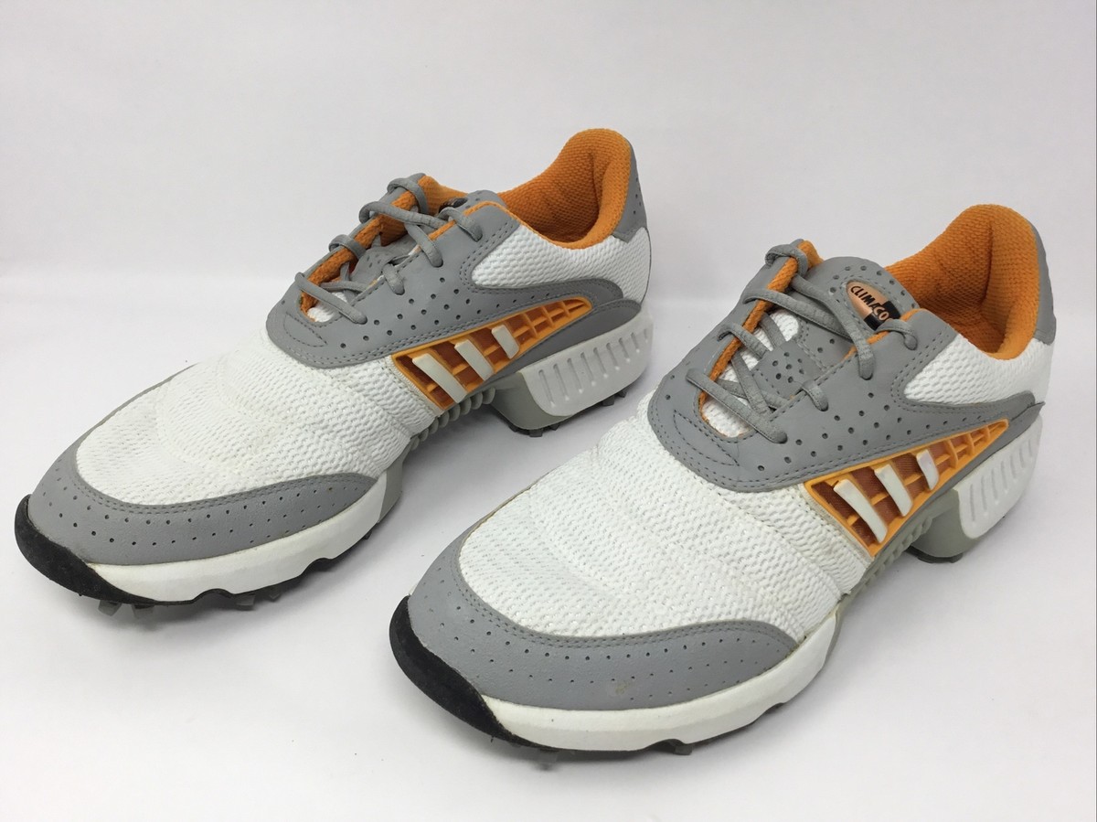Adidas Mens Size Climacool Golf Shoes Spikeless Orange Grey