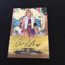 2020 Topps WWE NXT Candice LeRae Bronze Roster Auto Autograph #74/99