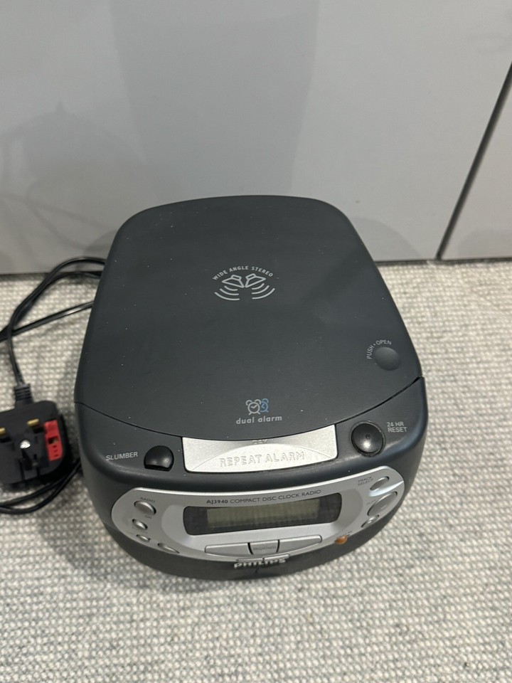 philips AJ3940 compact disc Clock Radio player eBay
