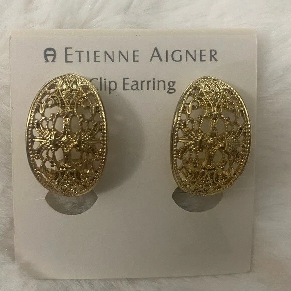 New Etienne Aigner Clip On Earrings eBay