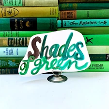 Random Lot of 10 Antique Vintage Books SHADES of GREEN Library Staging Decor Set