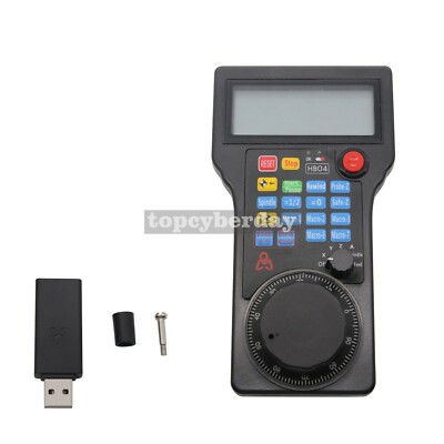 CNC 4 Axis Wireless Handwheel MPG Pendant USB Mach 3 for 4 Axis Milling Machine