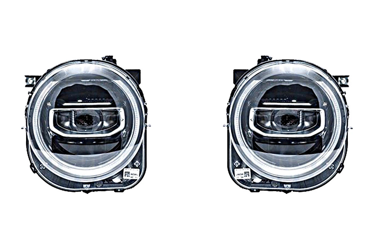 MAGNETI MARELLI Headlight Pair LED Black For JEEP Renegade 14- | eBay