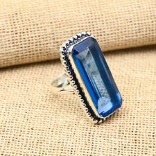 Tanzanite Gemstone Handmade 925 Sterling Silver Ring Jewelry