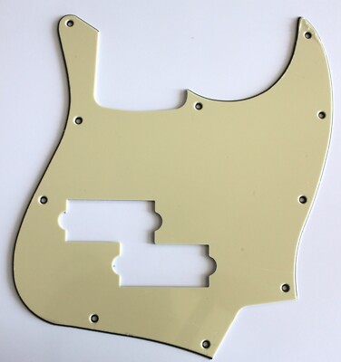 Electric Guitar Pickguard For Top Jazz Bass With PB Pickup Hole,Vintage Yellow