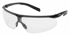 Elvex Delta Plus Helium 20 Safety Glasses, Black/White/Pink Frames, Clear/Grey