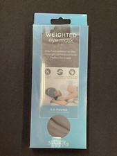 New In Box Weighted Eye Mask 0.5 Pounds in Gray By: Serenity Home