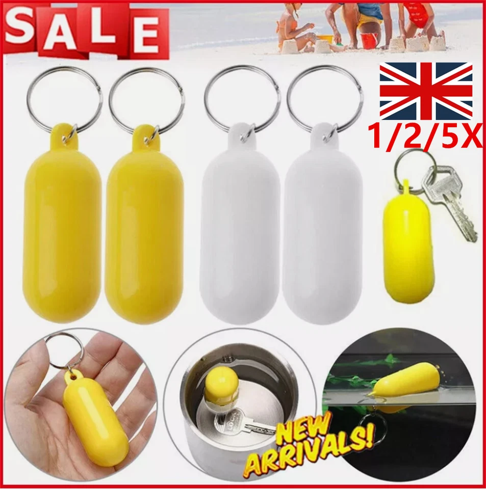 1-5X Floating Keyring Fender Buoyant Key Ring Marine Sailing Boat Float Keychain - Image 3 of 4