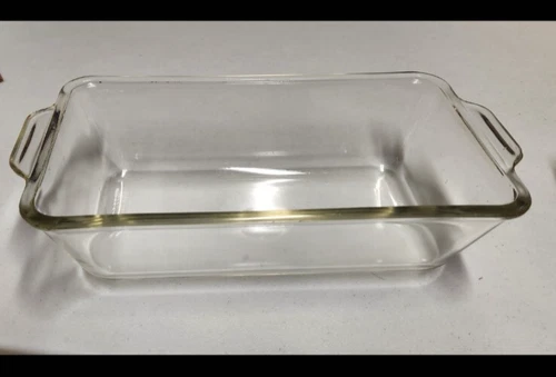 Vintage Pyrex 212 Clear Glass Bread/Loaf Pan 1.5Qt. #212 Baking Dish