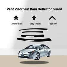 Window Visor Sun Rain Deflector Guard Fits for Toyota Prius 2010-2015