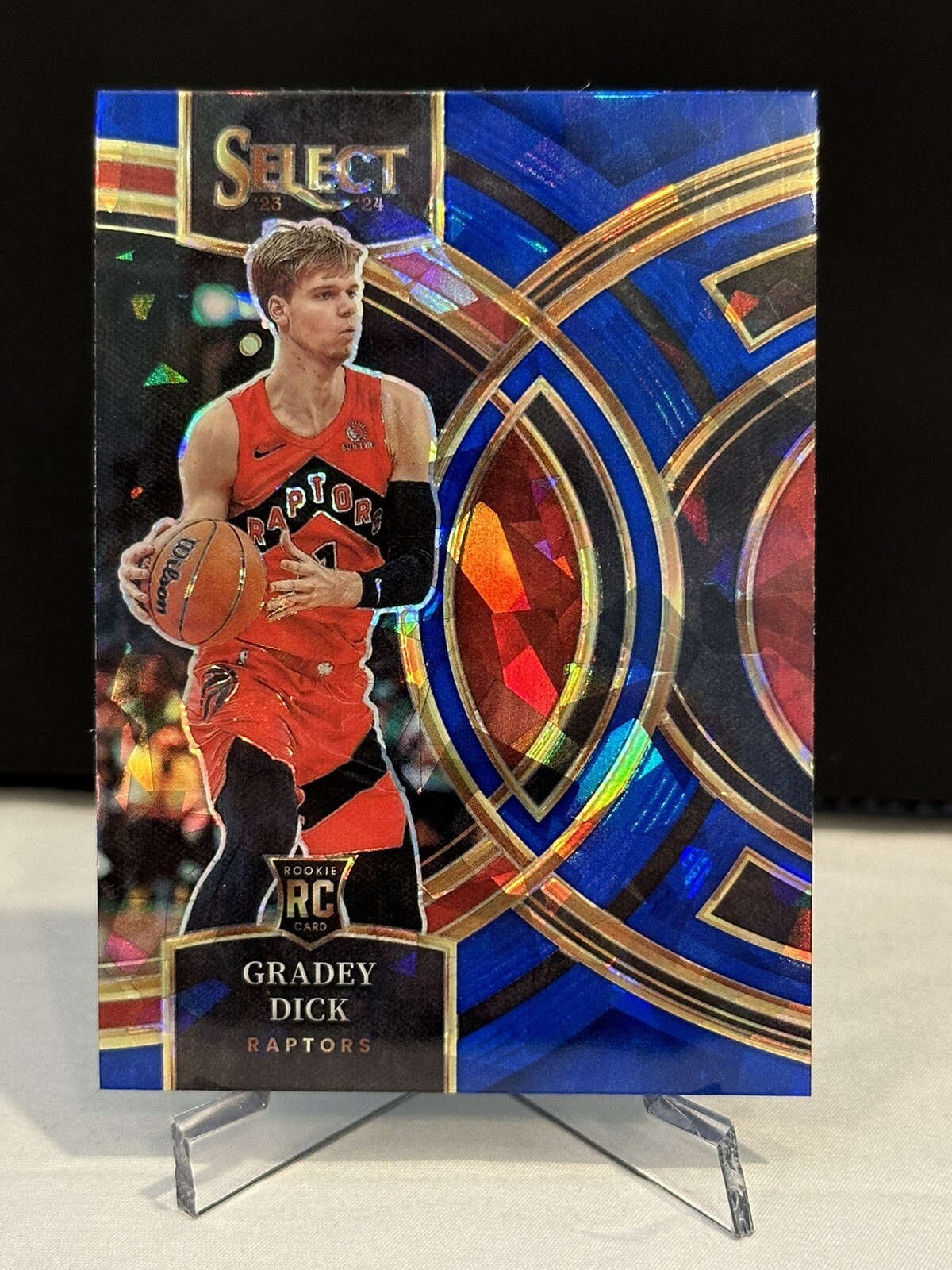2023-24 Select NBA Blue Cracked Ice Gradey Dick RC #126 Rookie