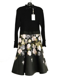 ted baker black long sleeve dress