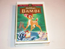 BAMBI 55 ANIVERSARY EDITION 1997 VHS 9505 CLAMSHELL WALT DISNEY RENTAL COPY