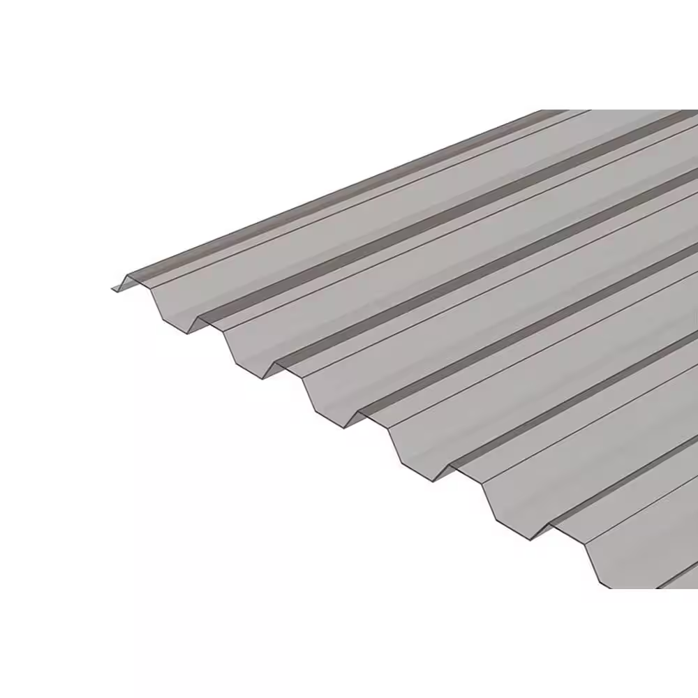 72 In. L X 21 In. W Corrugated Polycarbonate Plastic Trapezoid