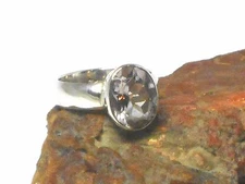 Oval Purple Amethyst  Sterling  Silver  925 Gemstone  Ring