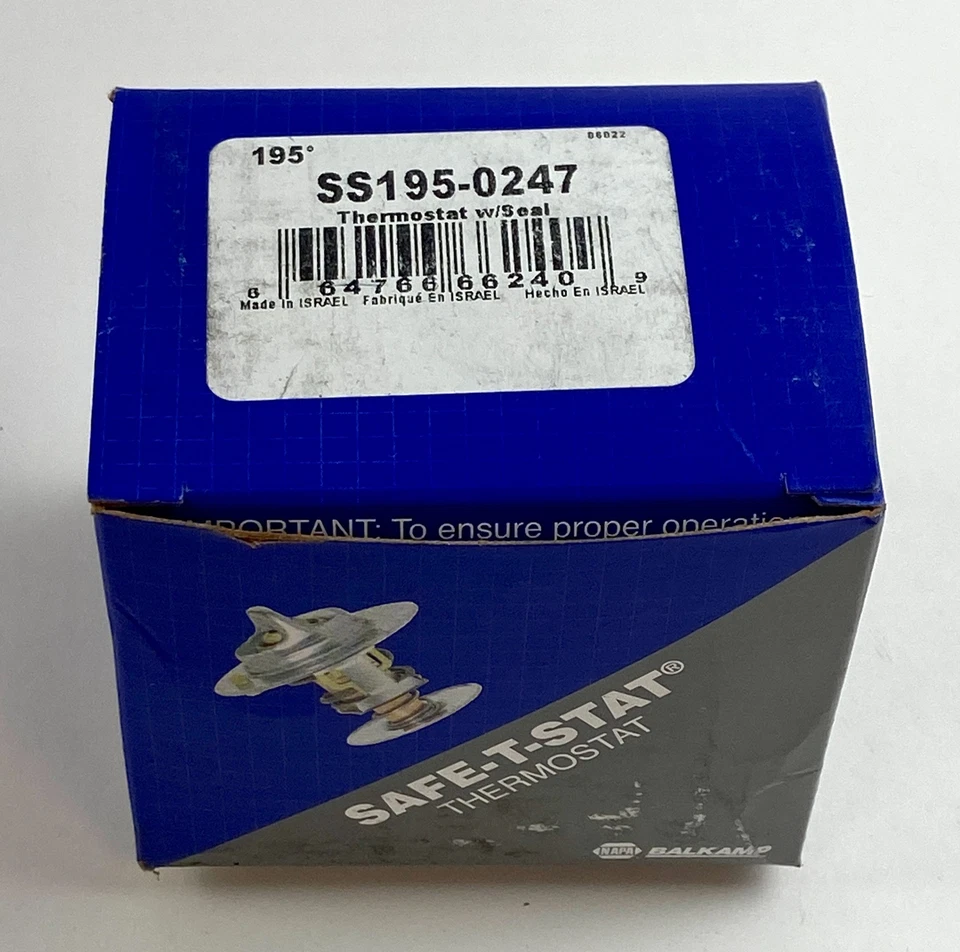 Termostato Napa Safe-T-Stat 195° F SS195-0247 para Chrysler/ Dodge/Jeep/Ram Foto 3 de 3