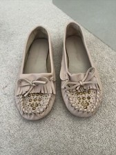 Zara Women’s Light Pink Studded Shoes Size 4 37