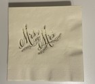 Gold Foil Mrs And Mrs Cocktail Napkins 60 Count for Wedding Engagement — photo 4