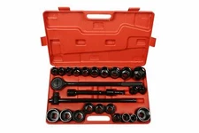 27 Pc 3/4" Dr. Impact Socket Set | SAE 7/8" - 2" & MM 22 - 50 Cr-V  6 Pt