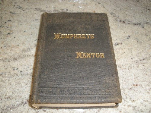 1917 HUMPHREYS HOMÖOPATHISCHER MENTOR ODER FAMILIENBERATER HARDCOVER MEDIZIN